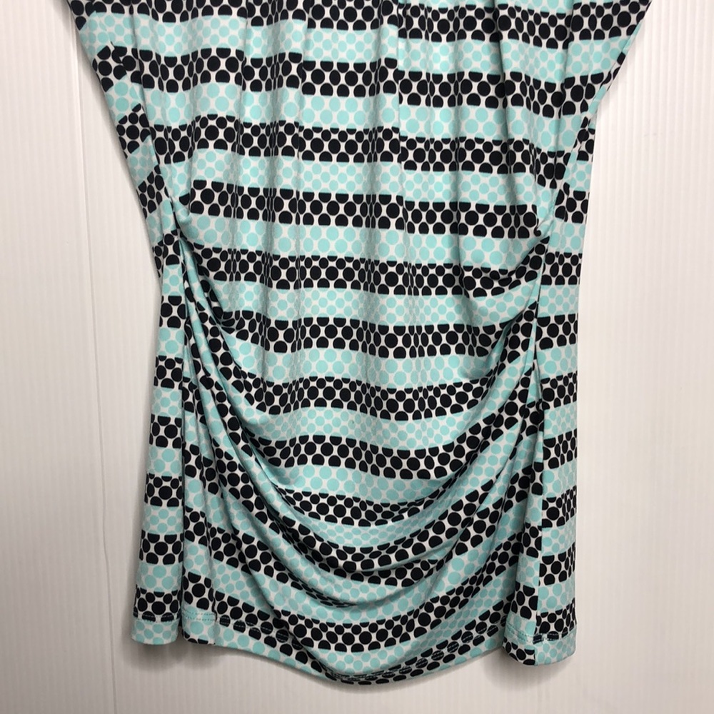New York & Company Green Polka Dot Sleeveless Top XS NEW - Picture 3 of 8